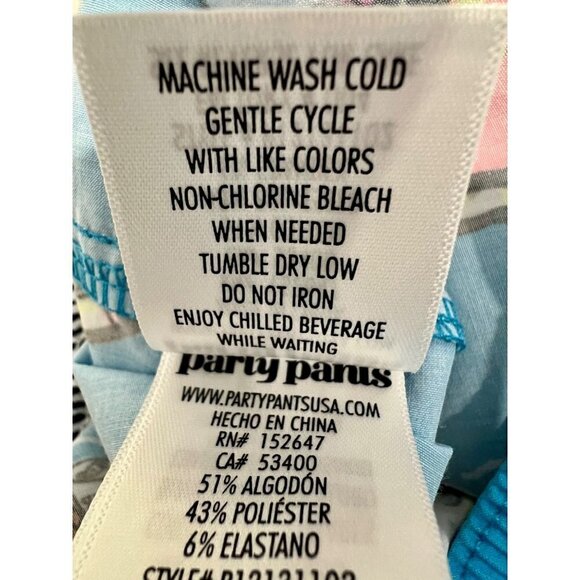 New Party Pants Size XS SUPER STAR PARTY STARTER SHORT - NEON BLUE - Picture 11 of 12